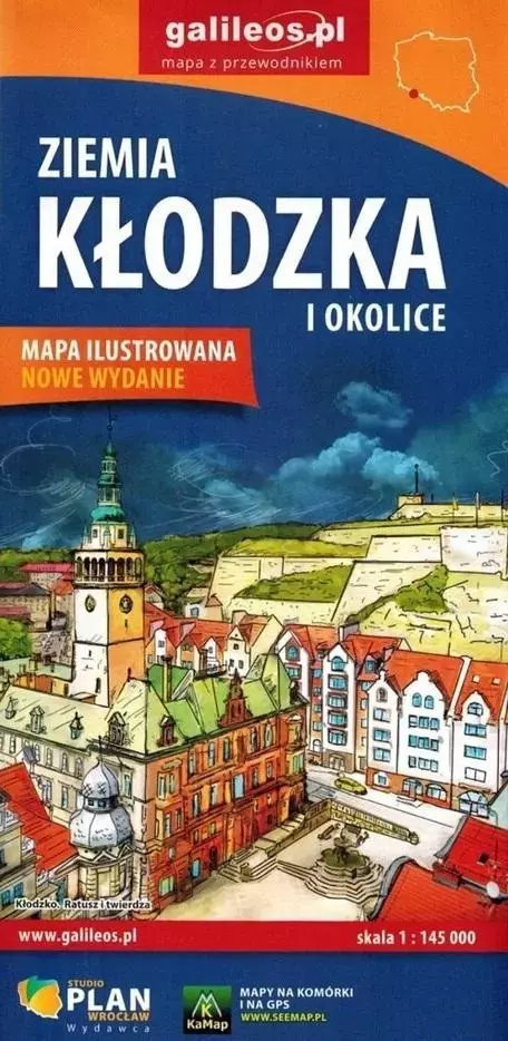 Mapa - Ziemia Kłodzka i okolice 1:450 000 - Książki