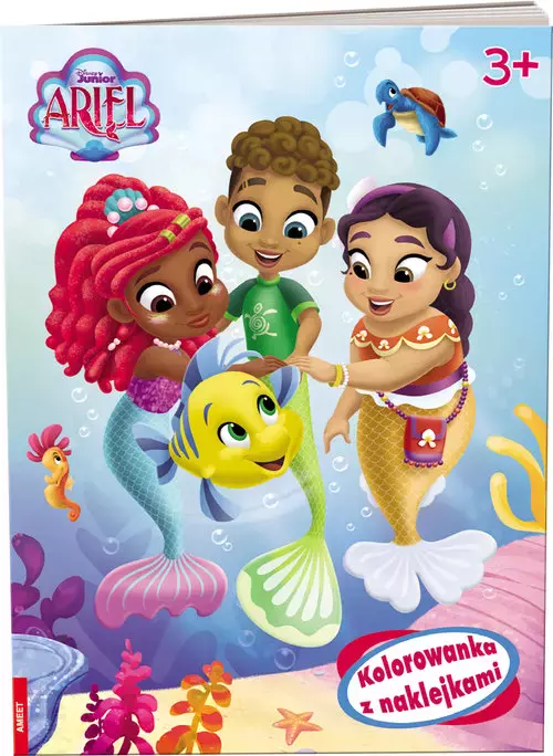 Disney. Ariel. Kolorowanka z naklejkami - Książki
