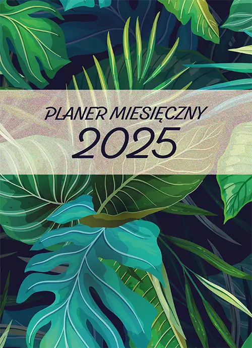 Planer 2025 miesięczny duży 1liście - Książki