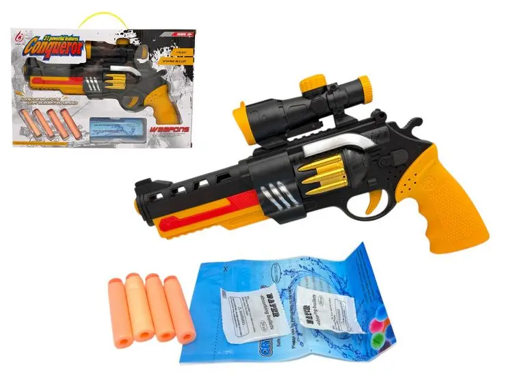 Pistolet PISTOLET NA KULKI WODNE 7-8MM I STRZAŁKI PIANKOWE Cabo Toys (K1342) - Zabawki