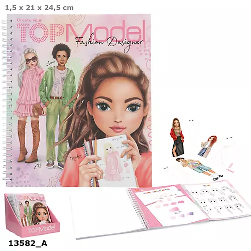 Szkicownik projektantki Top Model 13582A - Papiernicze i szkolne