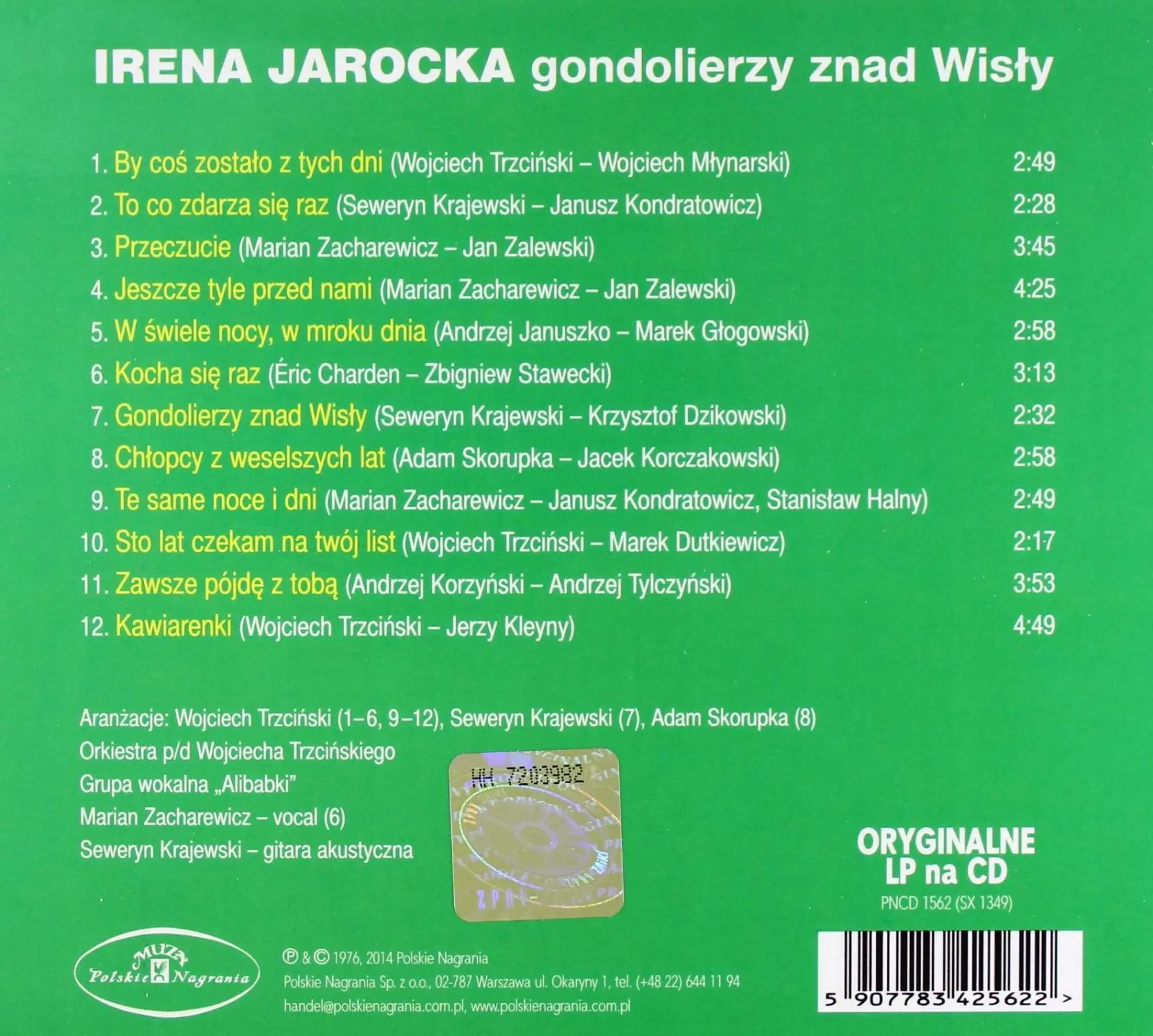 Gondolierzy znad Wisły - Muzyka