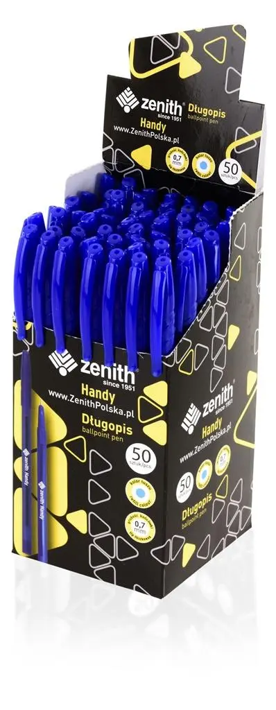 Długopis Handy 0,7mm niebieski Zenith - Papiernicze i szkolne