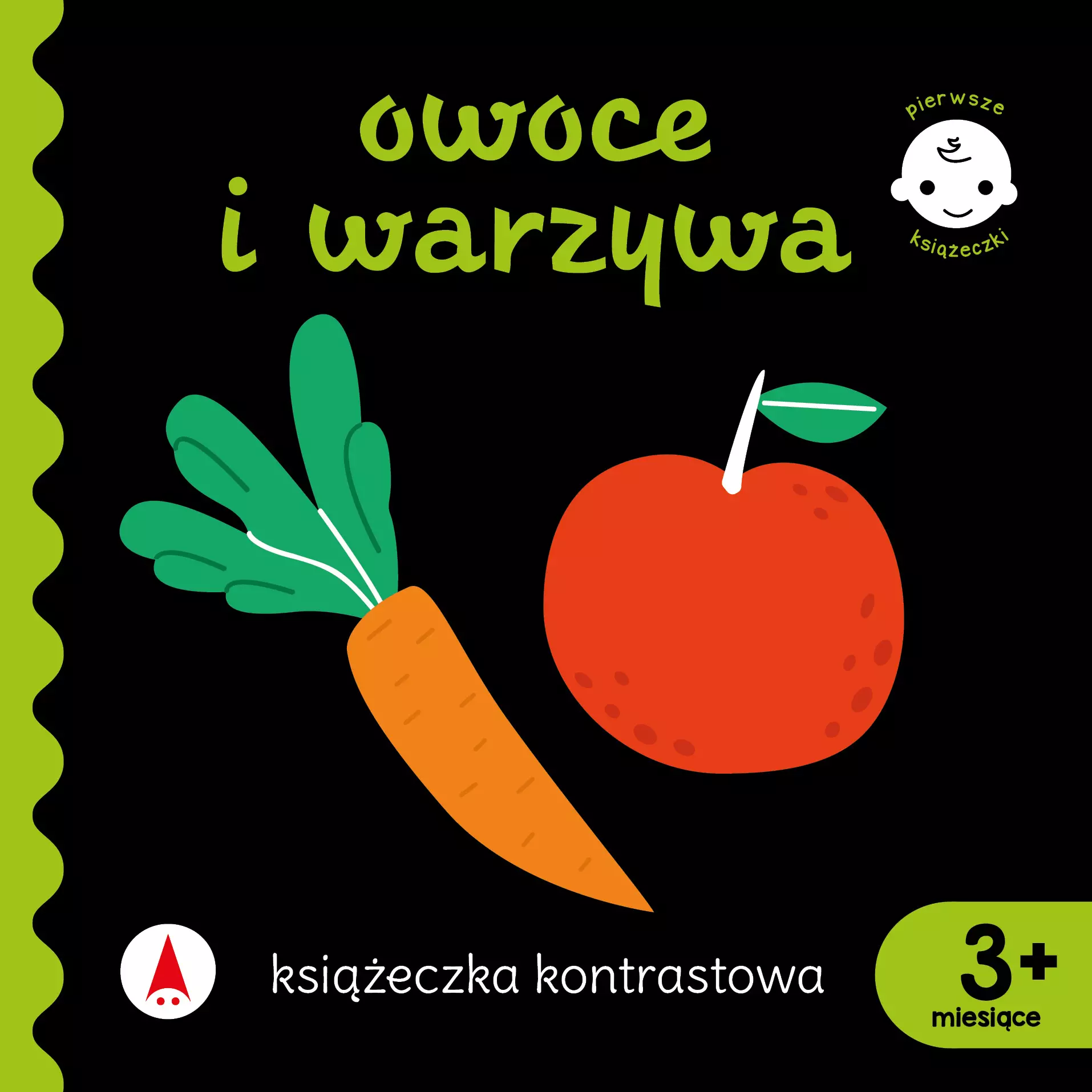 Książeczka kontrastowa. Owoce i warzywa - Książki