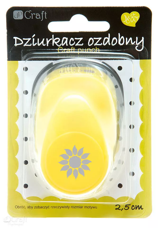 Dziurkacz ozdobny Słonecznik 2,5cm mix - Papiernicze i szkolne