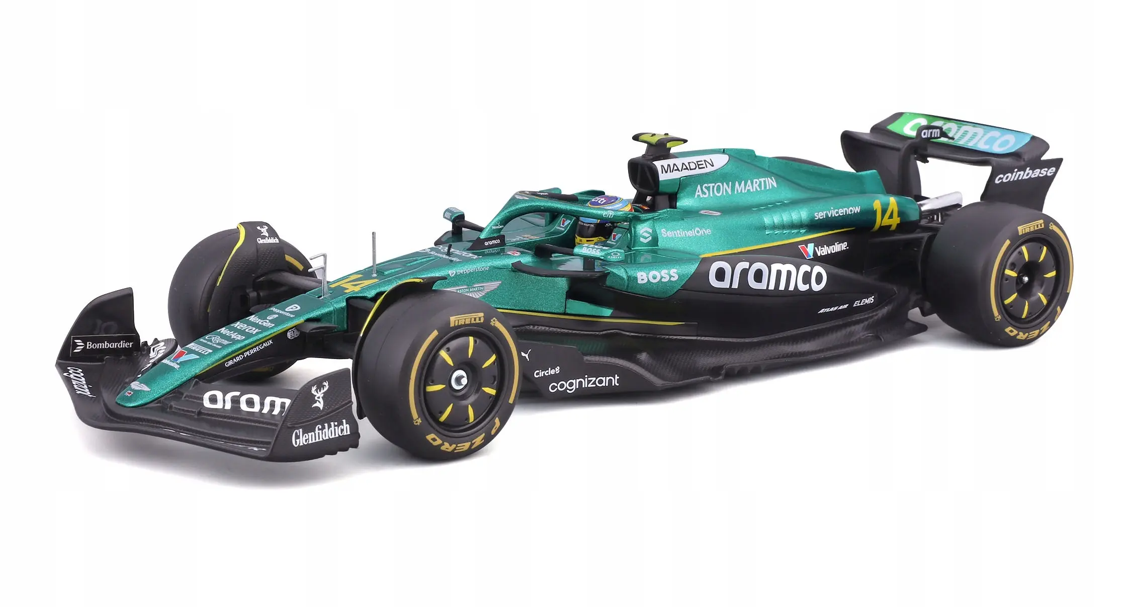 BBURAGO metal,  1:24 RACE FORMULA ASTON MARTIN - Zabawki