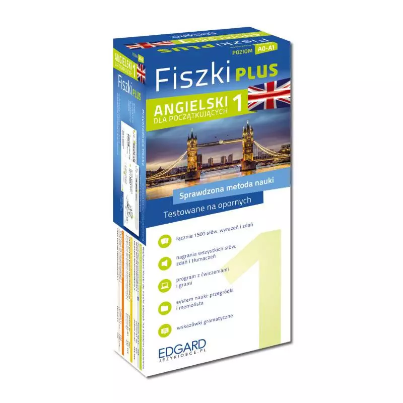 Angielski. Fiszki PLUS dla początkujących 1 - Książki