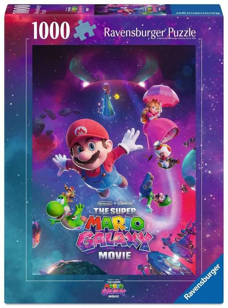 Puzzle 1000 elementów. Super Mario Galaxy Movie. Galaktyczne przygody! - Puzzle