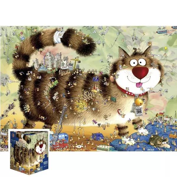 Puzzle 1000 elementów. Kocie życie - Puzzle