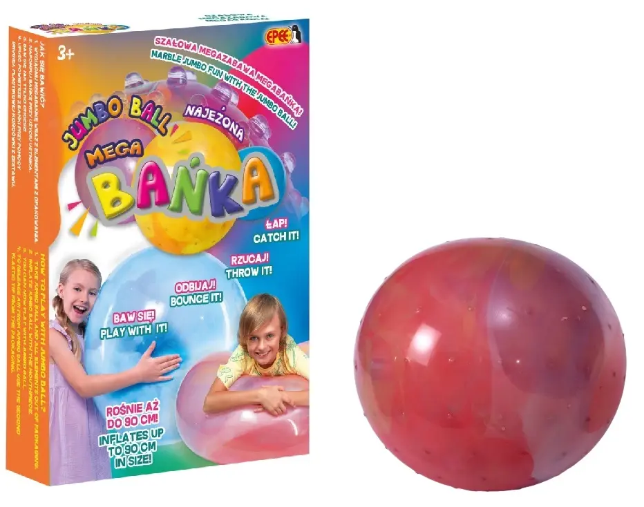 Mega bańka. Najeżona, czerwona - Zabawki