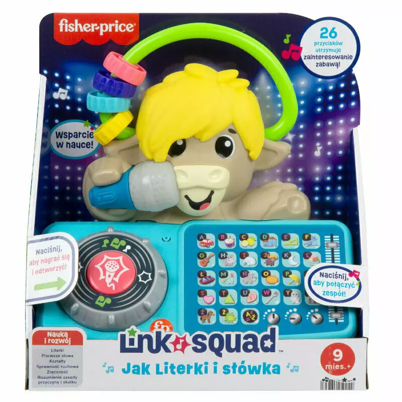 Fisher-Price. HYL35 Link Squad. Interaktywny jak. Literki i słówka - Zabawki
