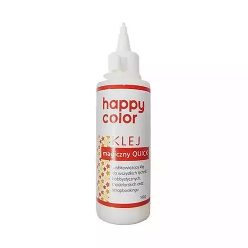 Klej magiczny quick Happy Color butelka 100 g - Książki