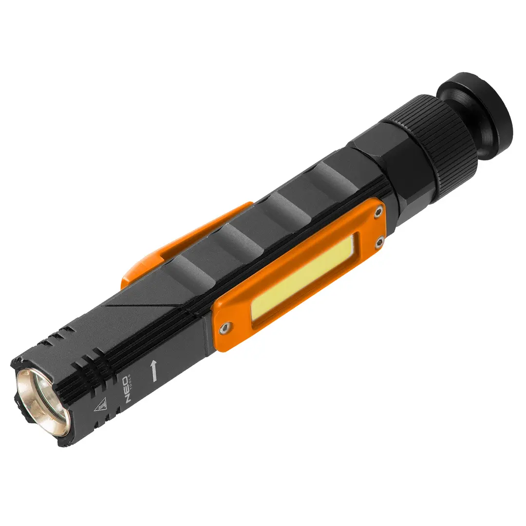 Latarka akumulatorowa USB 300 lm 2 w 1 CREE XPE + COB LED - Elektronika i akcesoria