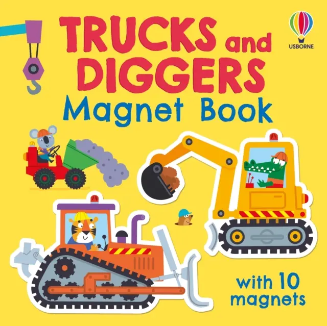 Trucks and Diggers Magnet Book - Książki