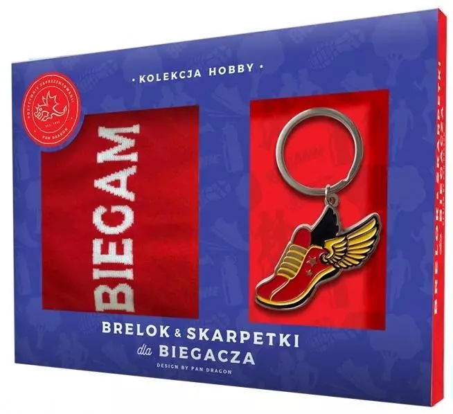 Zestaw brelok + skarpetki dla biegacza - Zabawki