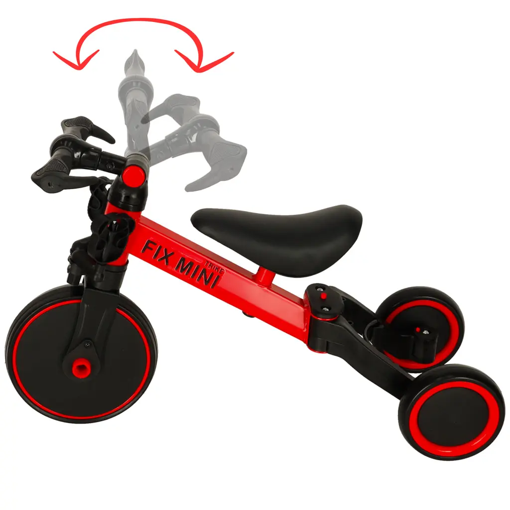 Rowerek biegowy Trike Fix Mini rower wielofunkcyjny 3w1 czerwony - Mama i dziecko