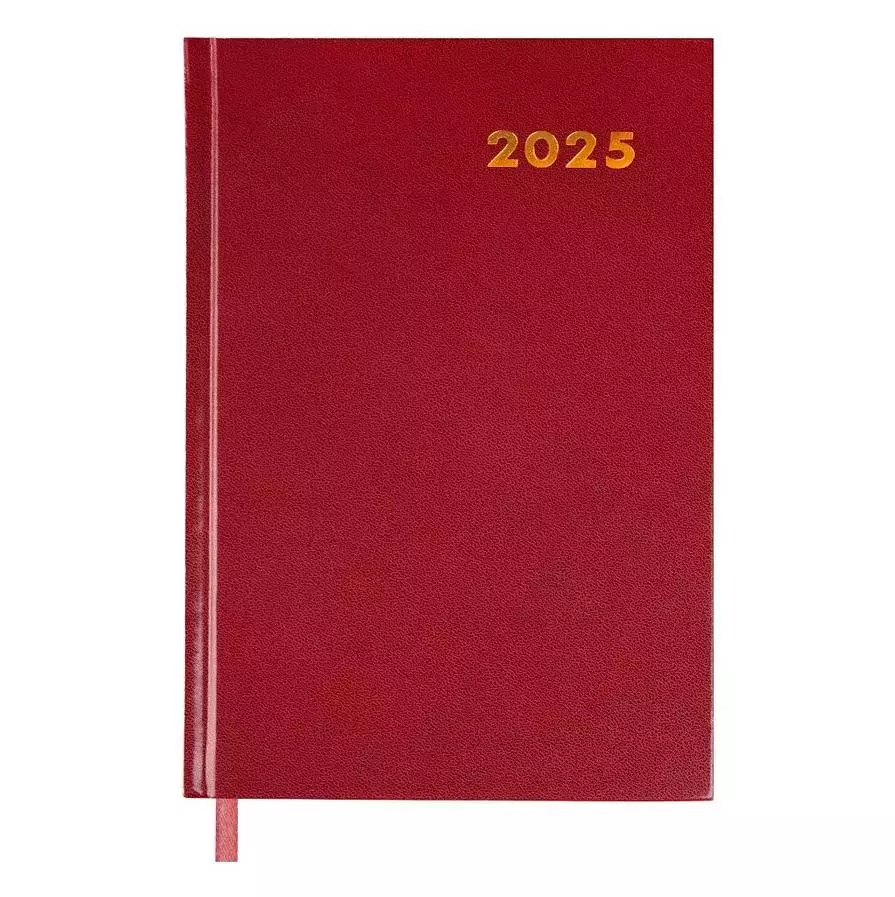 Kalendarz książkowy 2025 A5 czerwony EASY - Książki