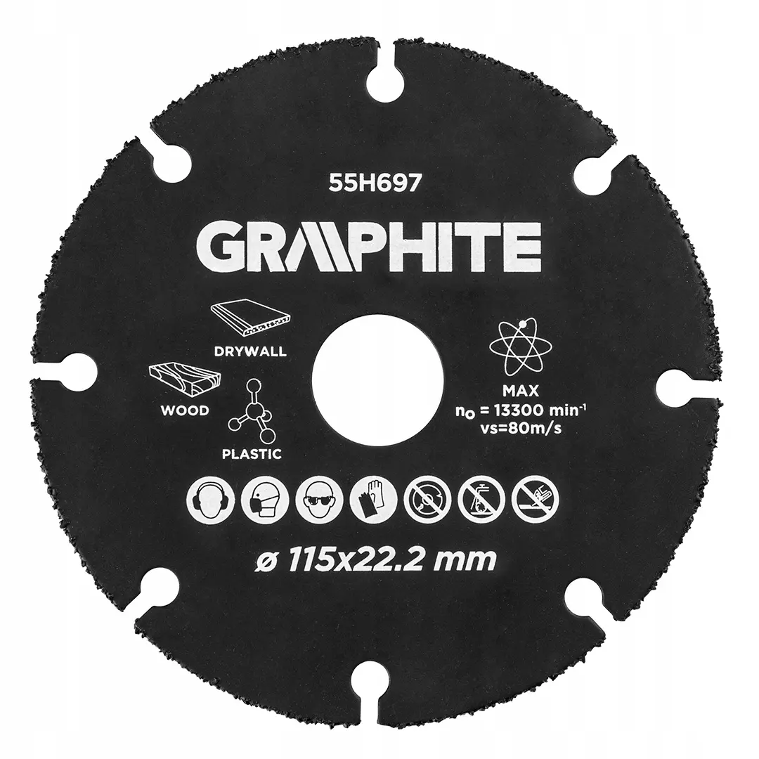 Tarcza tnąca HM do drewna i tworzyw sztucznych 115 x 22.2 mm - Elektronika i akcesoria