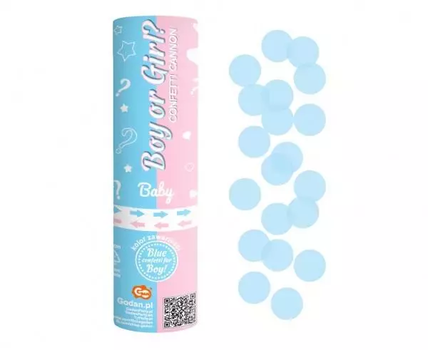 Konfetti pneumatyczne Boy or Girl 15cm - Papiernicze i szkolne