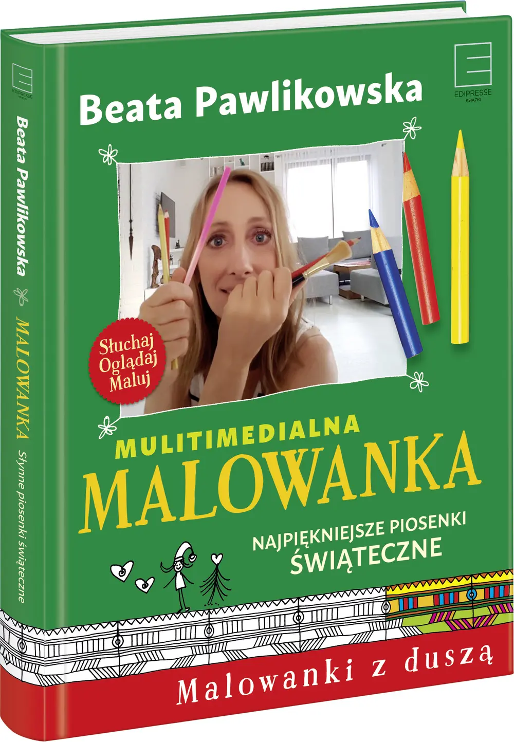 Multimedialna malowanka. Najpiękniejsze piosenki świąteczne - Książki