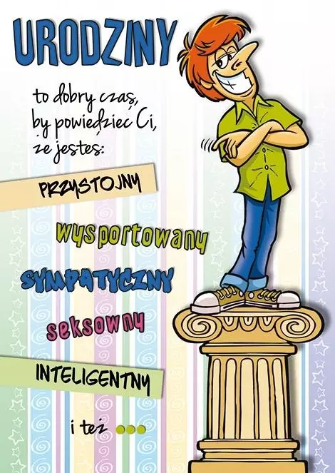 Karnet Comic B6 + koperta nr 16 Urodziny - Książki