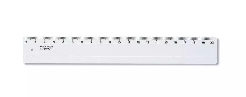 Linijka plastikowa 20 cm - Papiernicze i szkolne