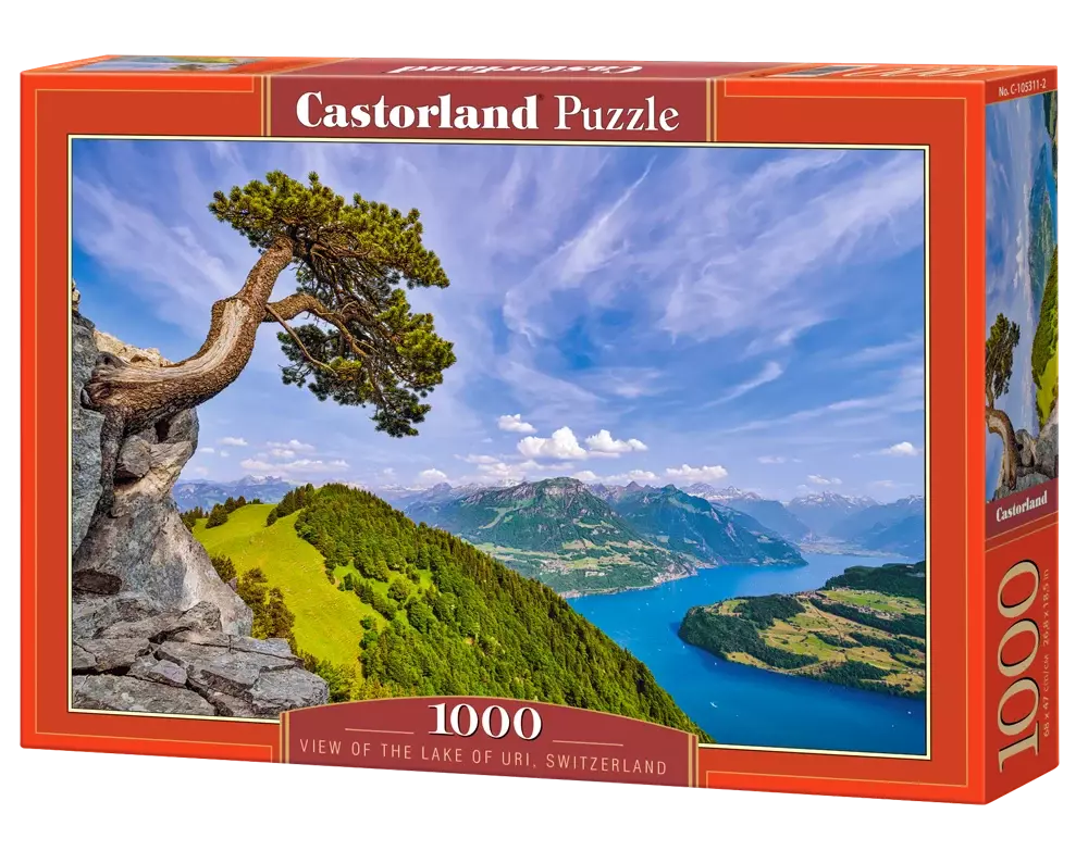 Puzzle 1000 elementów. Widok z jeziora Uri, Szwajcaria - Puzzle