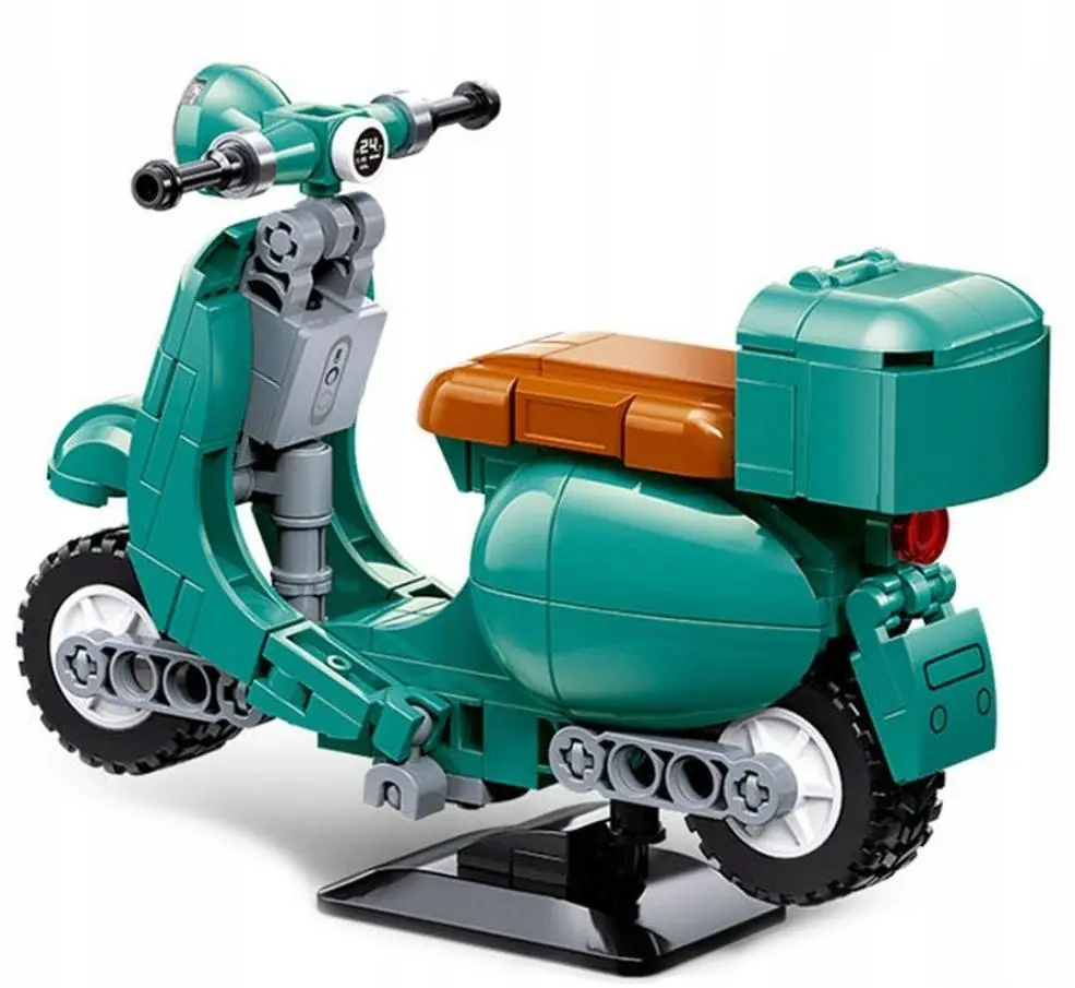 KLOCKI SLUBAN KLUB MOTO 161 el. skuter zielony - Zabawki