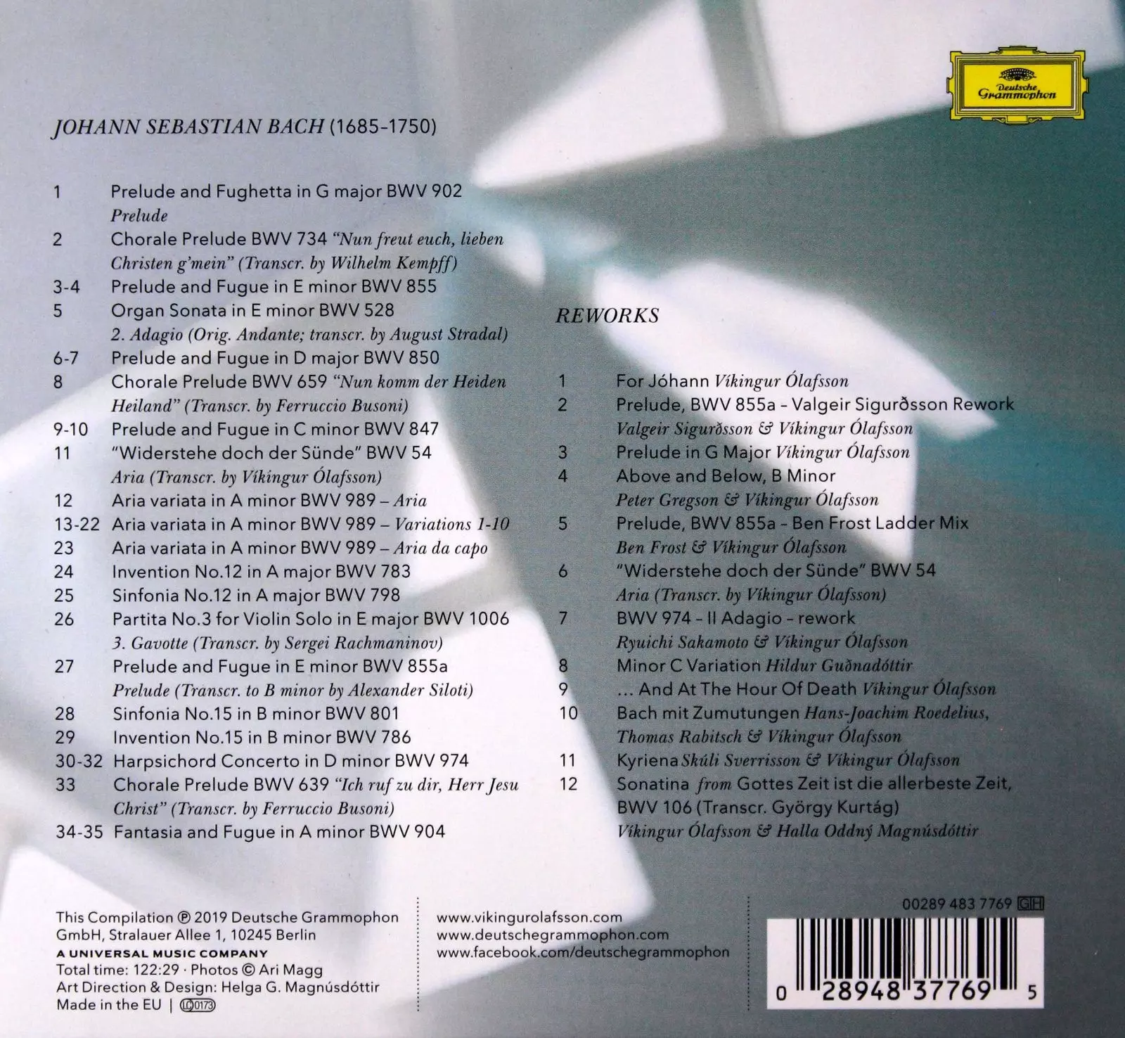 Bach Works & Reworks, CD - Muzyka