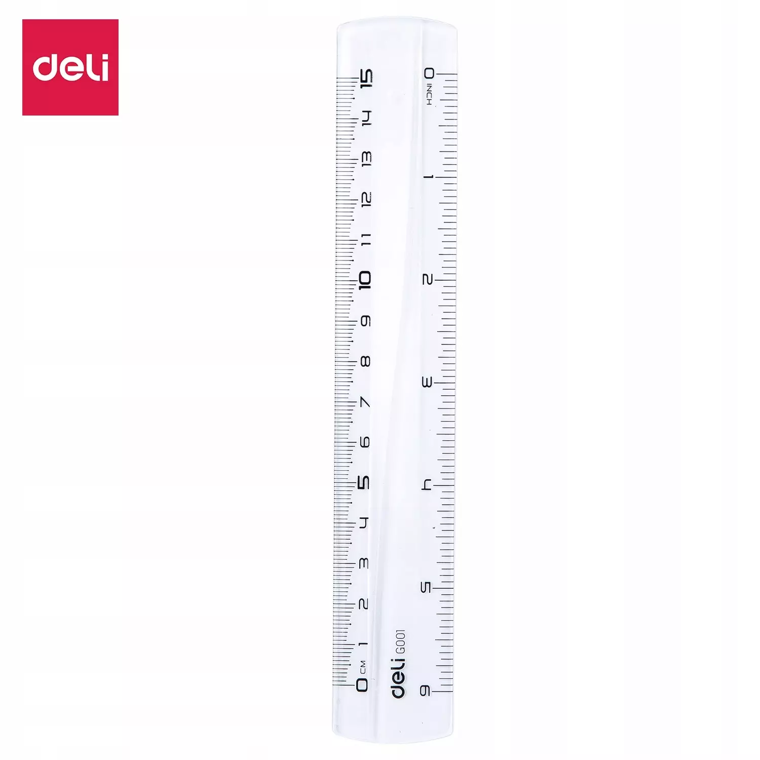 LINIJKA 15CM DELI G00112 PRZEŹROCZYSTA - Papiernicze i szkolne