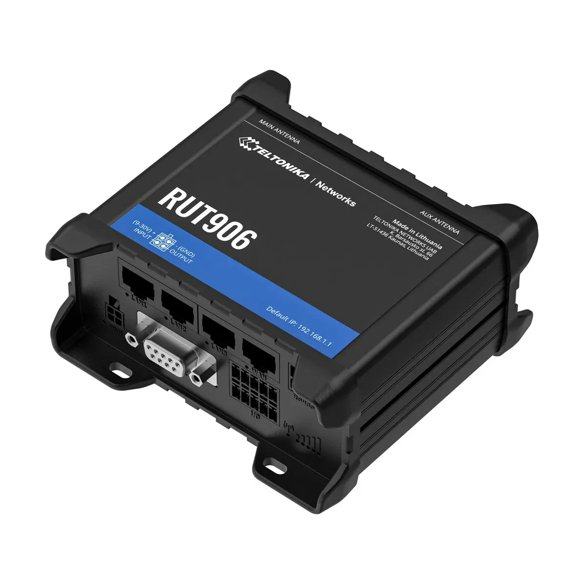 Teltonika RUT906 | Profesjonalny przemysłowy router 4G LTE | Cat.4, WiFi, Dual Sim, 1x WAN, 3X LAN, IP30 - Elektronika i akcesoria