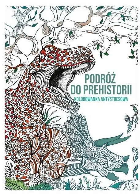 Kolorowanka antystresowa 210x290mm 32str. Podróż do prehistorii, MFP - Książki