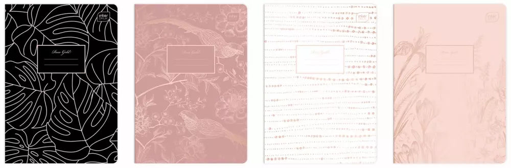 Zeszyt A5/80k kratka Metalc Rose Int Fol A 10 - Papiernicze i szkolne