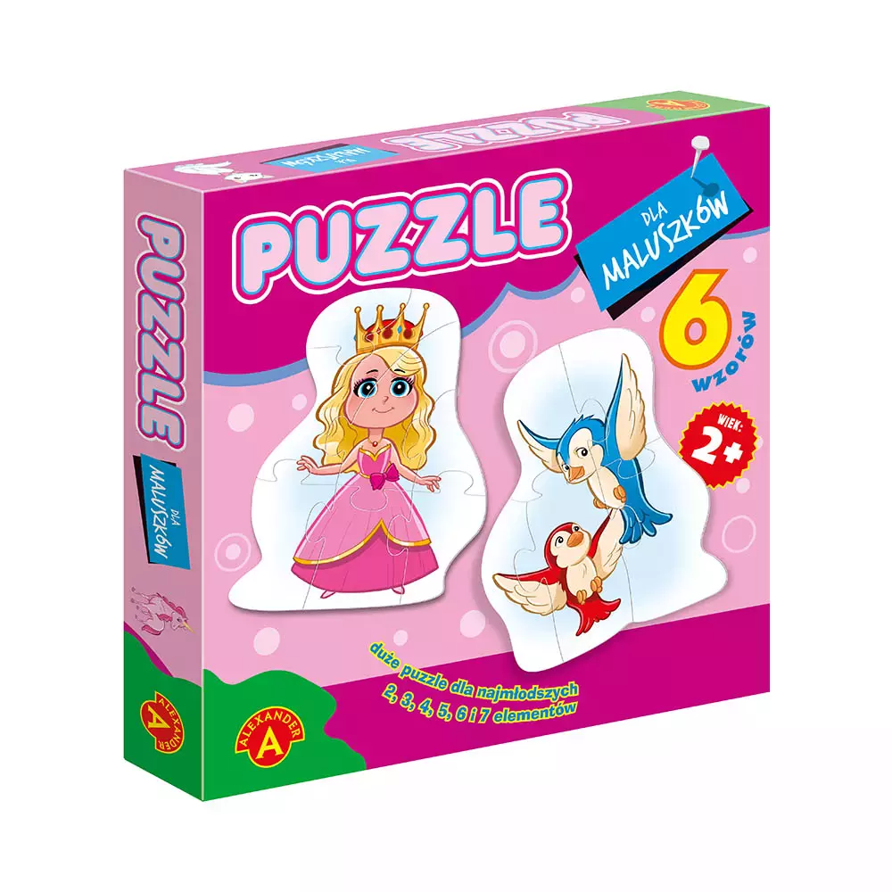 Puzzle 27 elementów. Dla maluszków. Dziewczynki - Puzzle