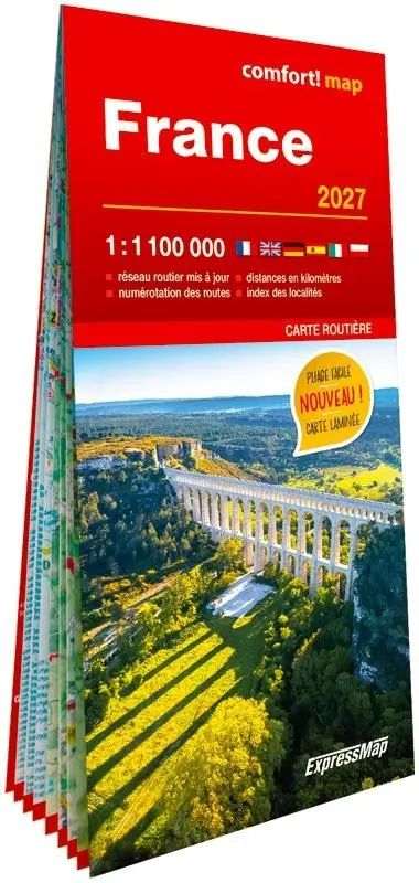 France carte routie`re 1:1 100 000 laminat w.2027 - Książki