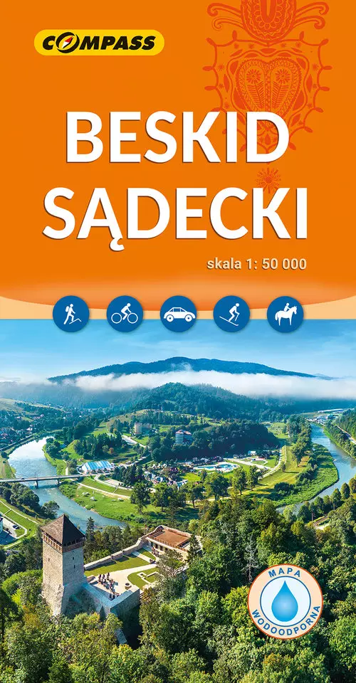 Beskid Sądecki - mapa laminowana 1:50 000 - Książki