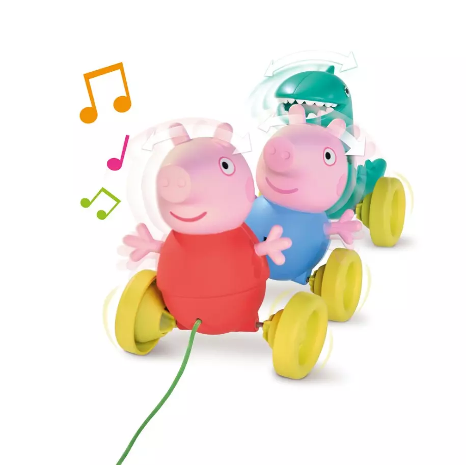Tomy Świnka Peppa rodzinka do ciągnięcia - Zabawki