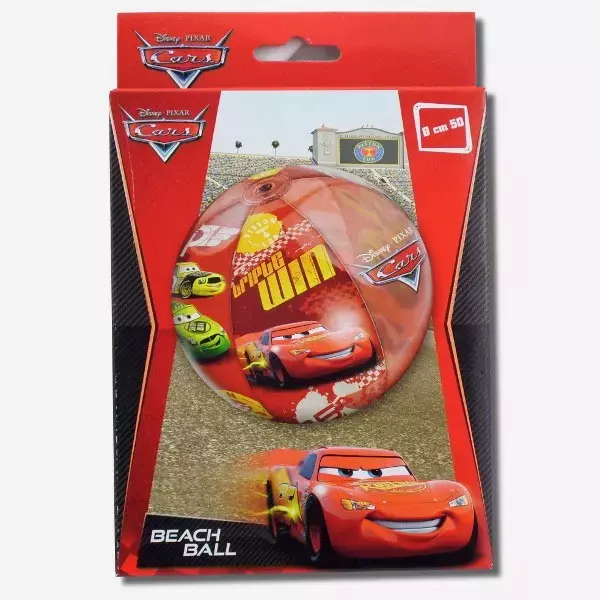 PIŁKA PLAŻOWA CARS 50CM - Zabawki