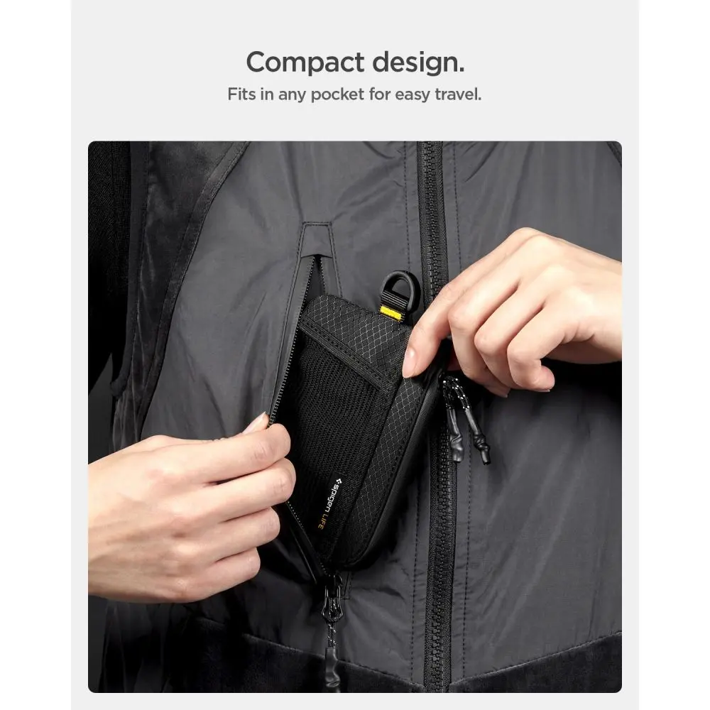 Spigen LF300 Soft RFID Card Holder Black - Papiernicze i szkolne