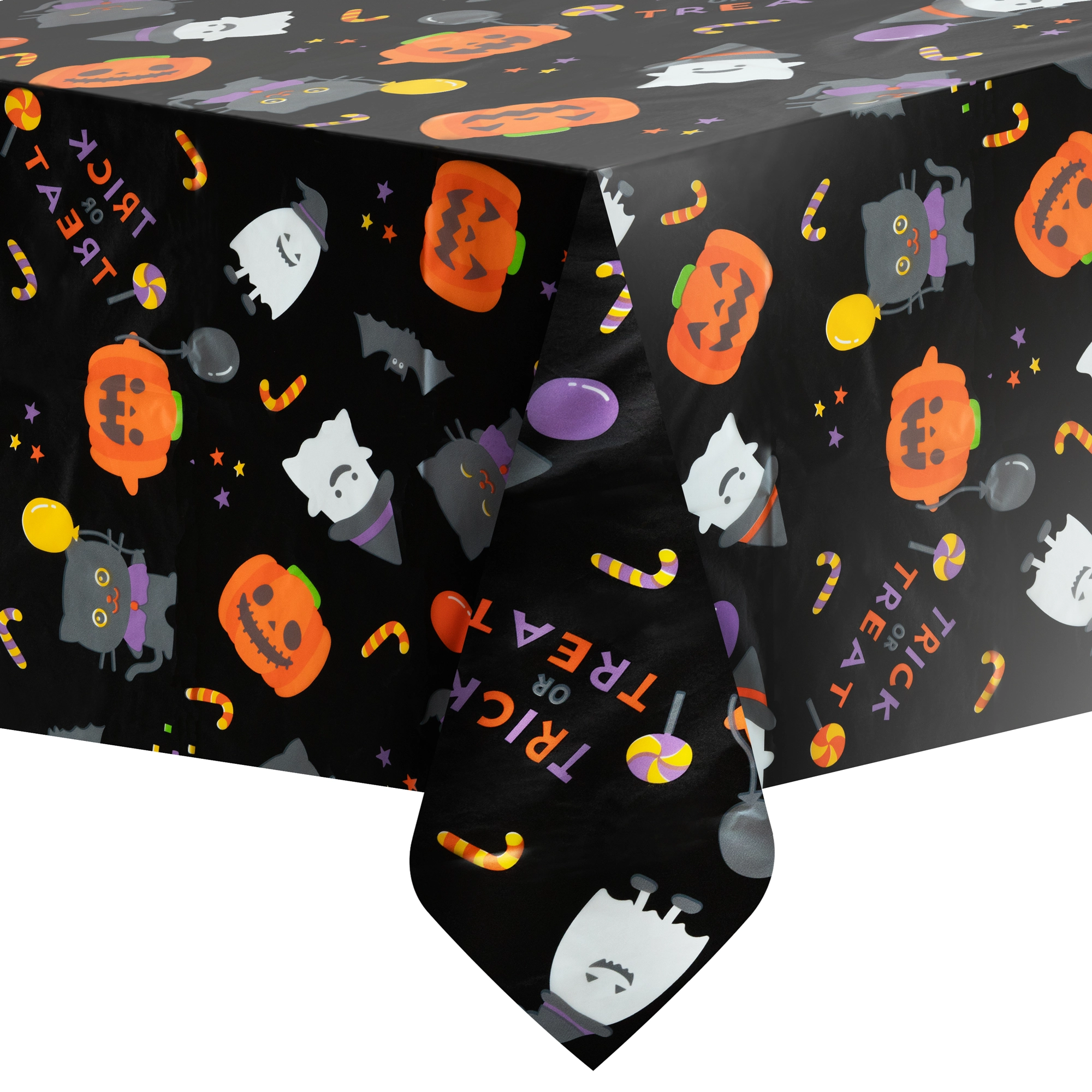 Obrus Happy Halloween czarny 137x274cm - Impreza