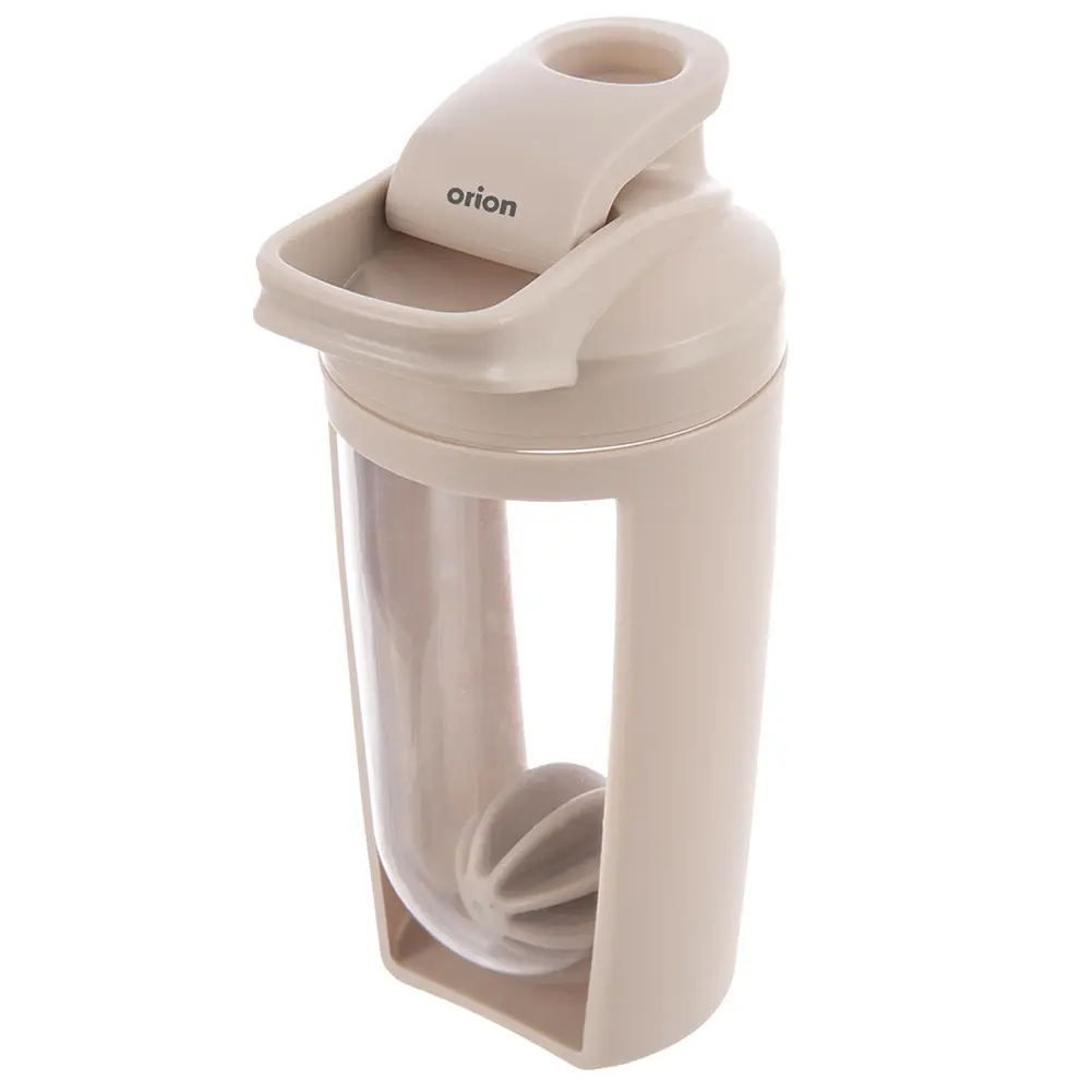 Shaker treningowy z kulką tritan beżowy szczelny 700 ml - Elektronika i akcesoria