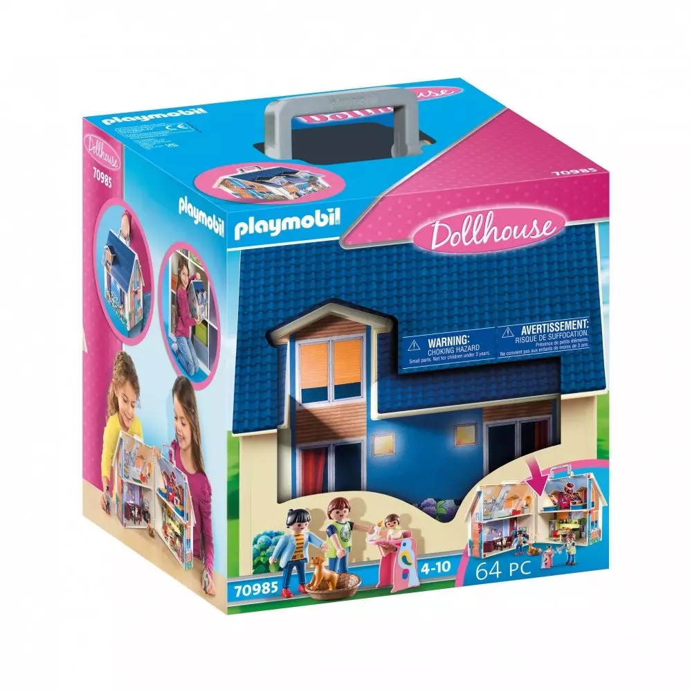 PLAYMOBIL ® Dollhouse 70985. Przenośny domek dla lalek - Zabawki