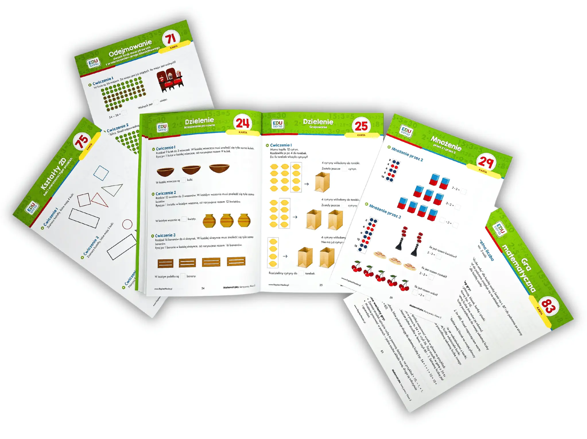 EDUseria Matematyka Karty pracy kl.2 Kapitan Nauka - Książki