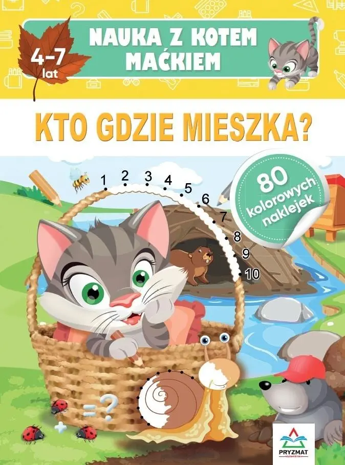 Nauka z kotem Maćkiem. Kto gdzie mieszka? - Książki
