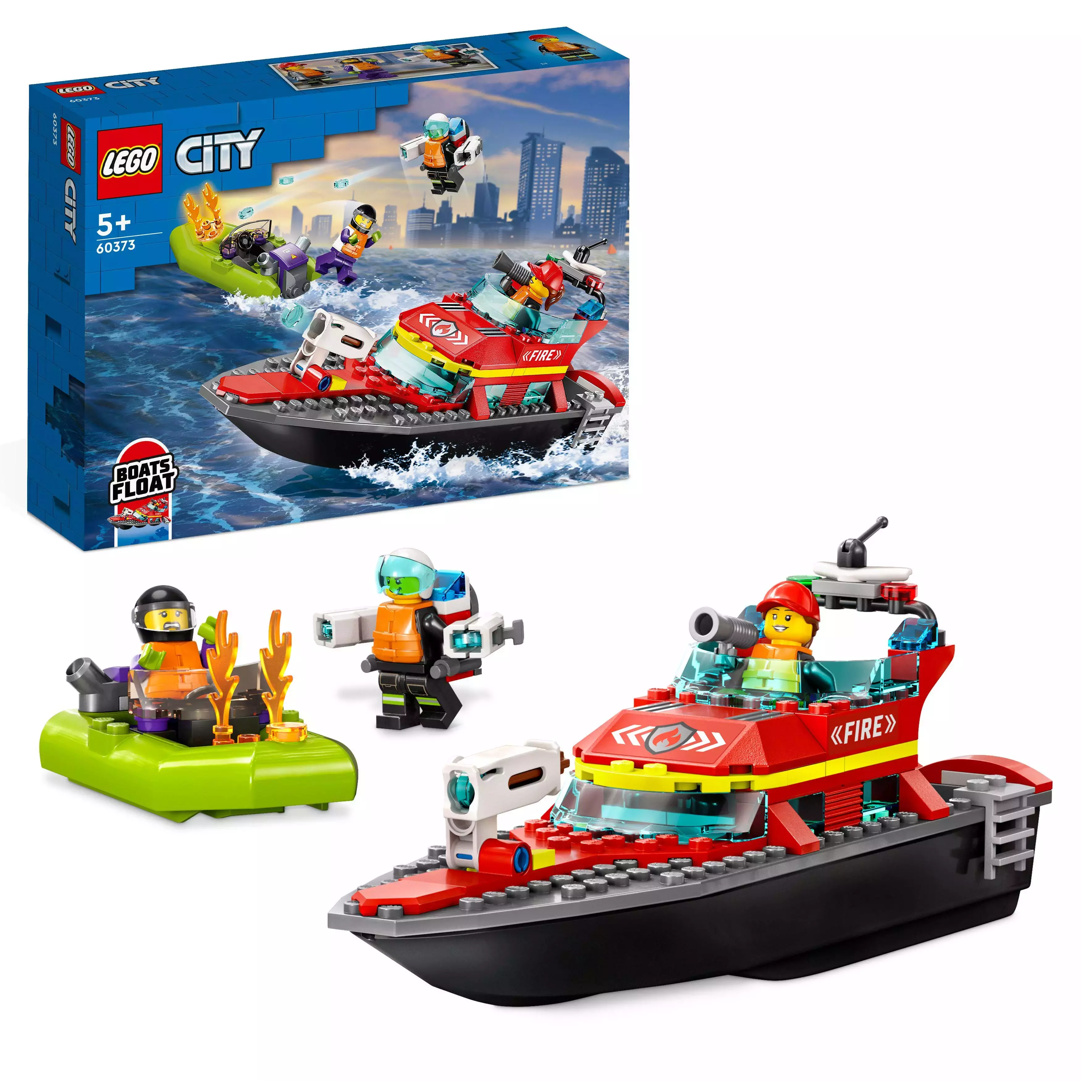 LEGO City Łódź strażacka 60373 - Zabawki