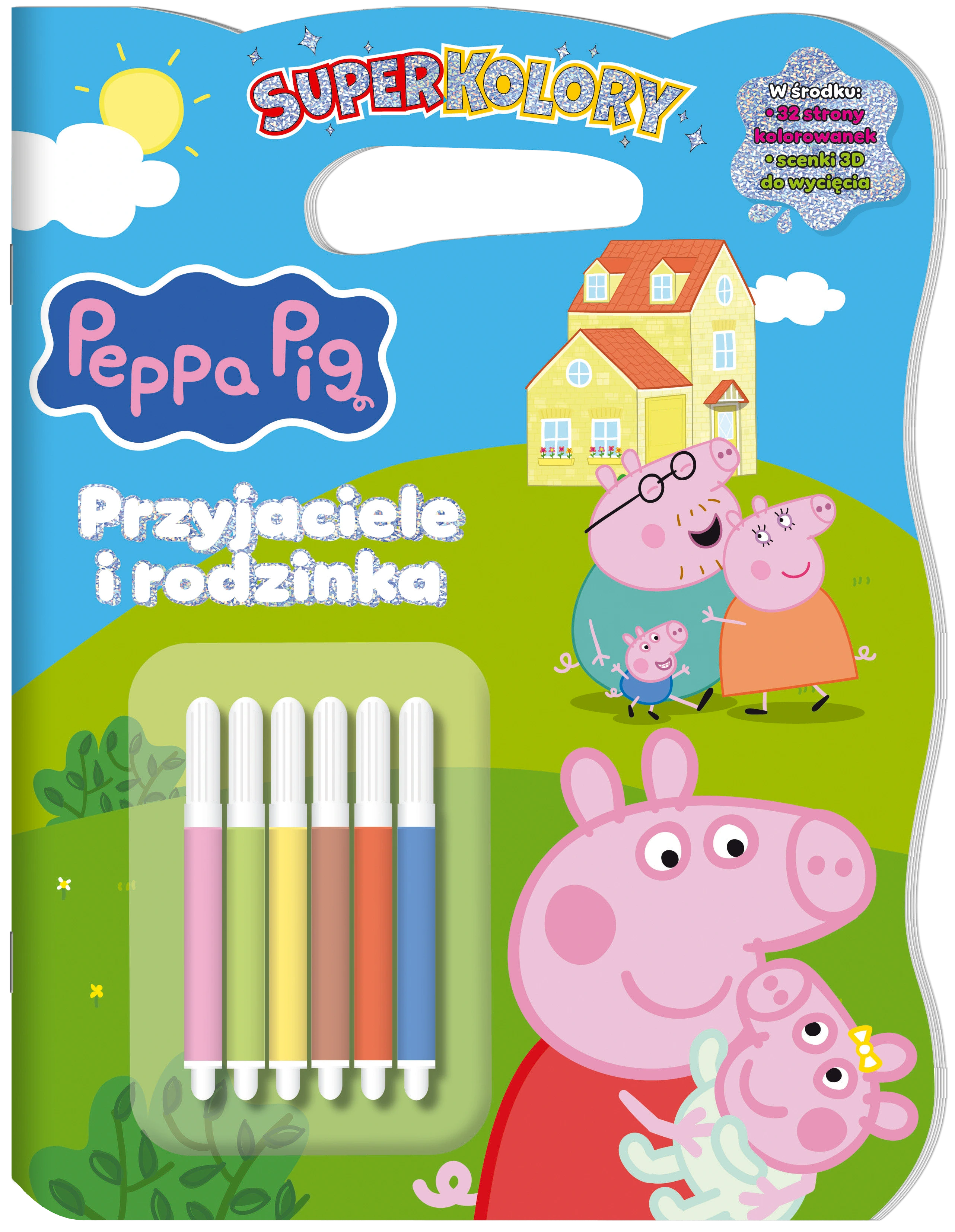 Przyjaciele i rodzinka. Świnka Peppa. Superkolory - Książki