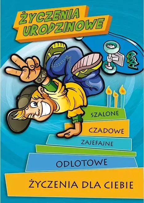 Karnet Young B6 + koperta wzór nr 020 Urodziny - Książki