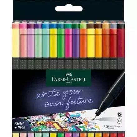 Cienkopisy Grip 30 kolorów FABER CASTELL - Papiernicze i szkolne