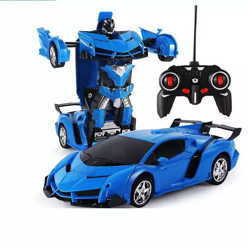 Auto Robot Transformers 2w1 R/C niebieski - Zabawki