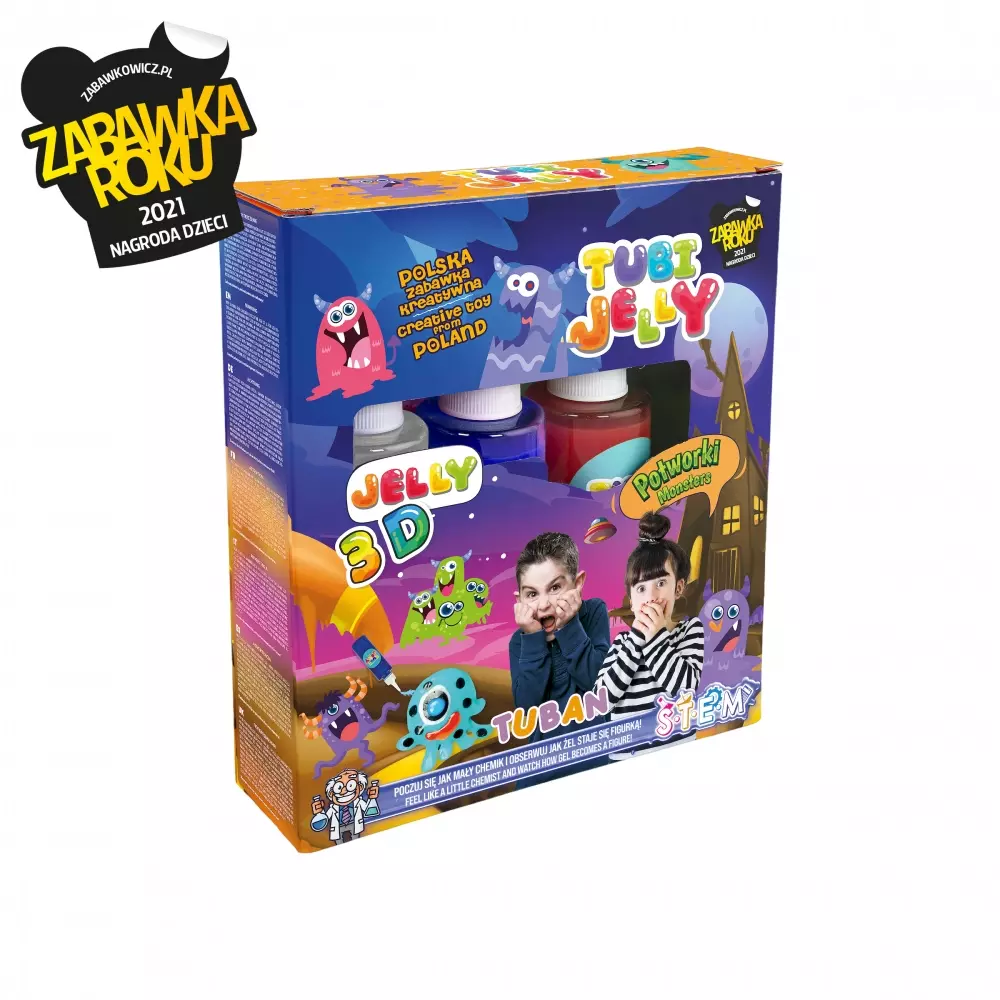 Tubi Jelly 3 kolory - Potworki - Zabawki